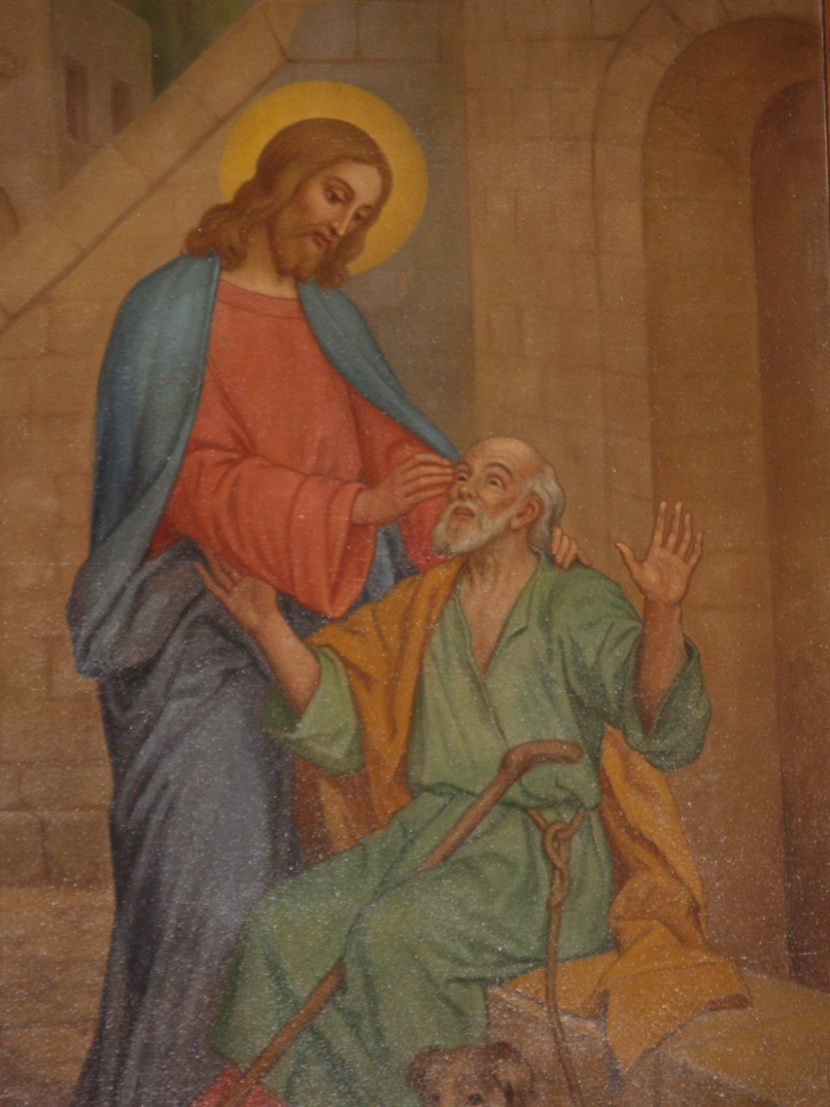 Cure of Blind Man | Curación de un Ciego